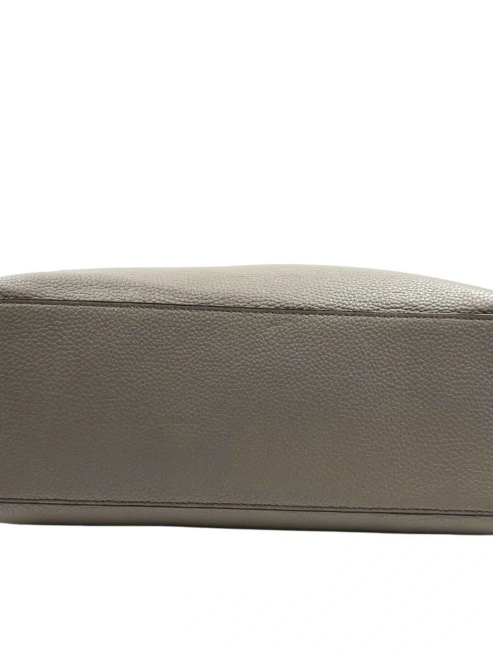 TORY BURCH Thea Convertible Leather Tote, Gray with dust bag